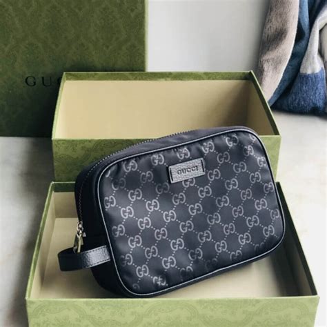 gucci nylon toiletry bag|wash bag men's Gucci.